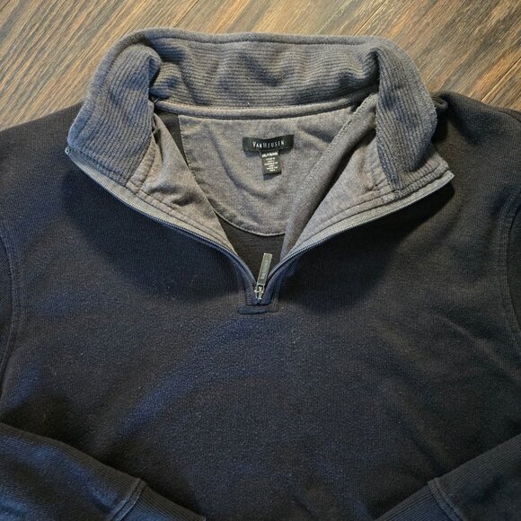 VAN HEUSEN Mock Neckline Men's Cotton Blend Pullover SIZE XXL - Picture 4 of 5